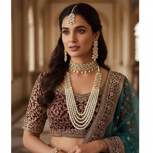 Elegant Imperial Bridal Kundun Set