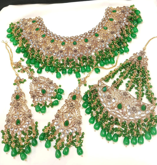 Crimson Radiance Bridal Set