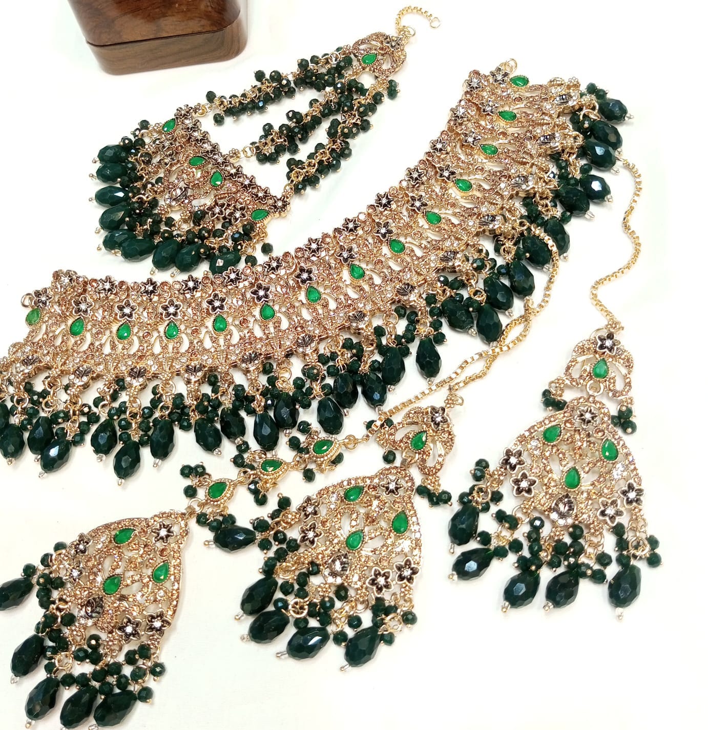 Enchanting Amber Radiance Bridal Set