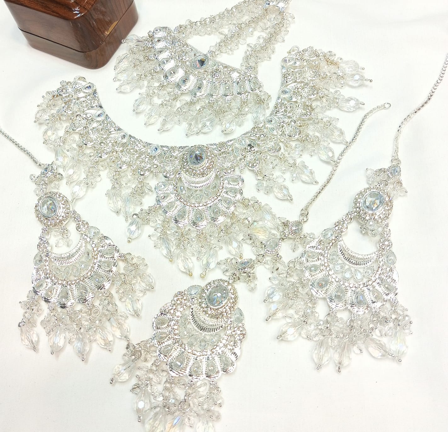 Handcrafted Bridal Ensemble and Stone Accents
