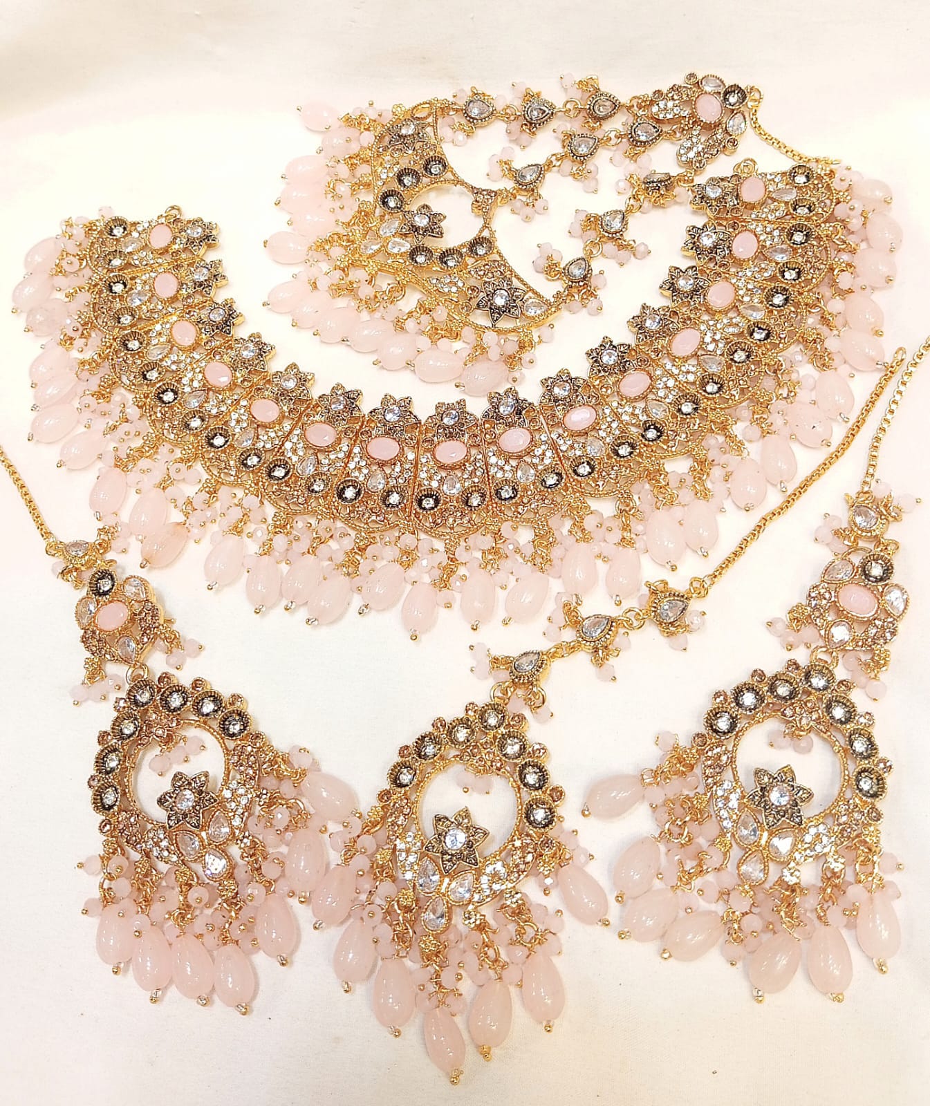 Enchanting Golden Aura Bridal Set