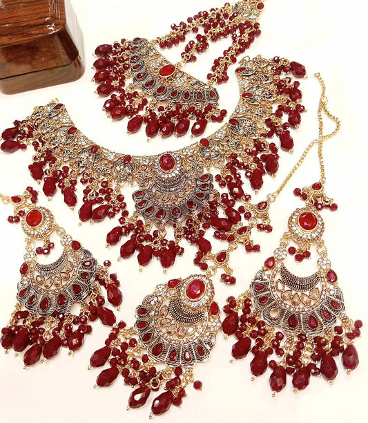 Handcrafted Bridal Ensemble and Stone Accents