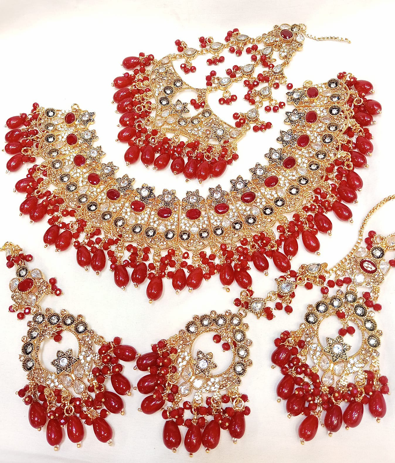 Enchanting Golden Aura Bridal Set