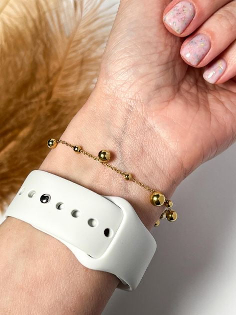 Stainless steel Ball Braslet