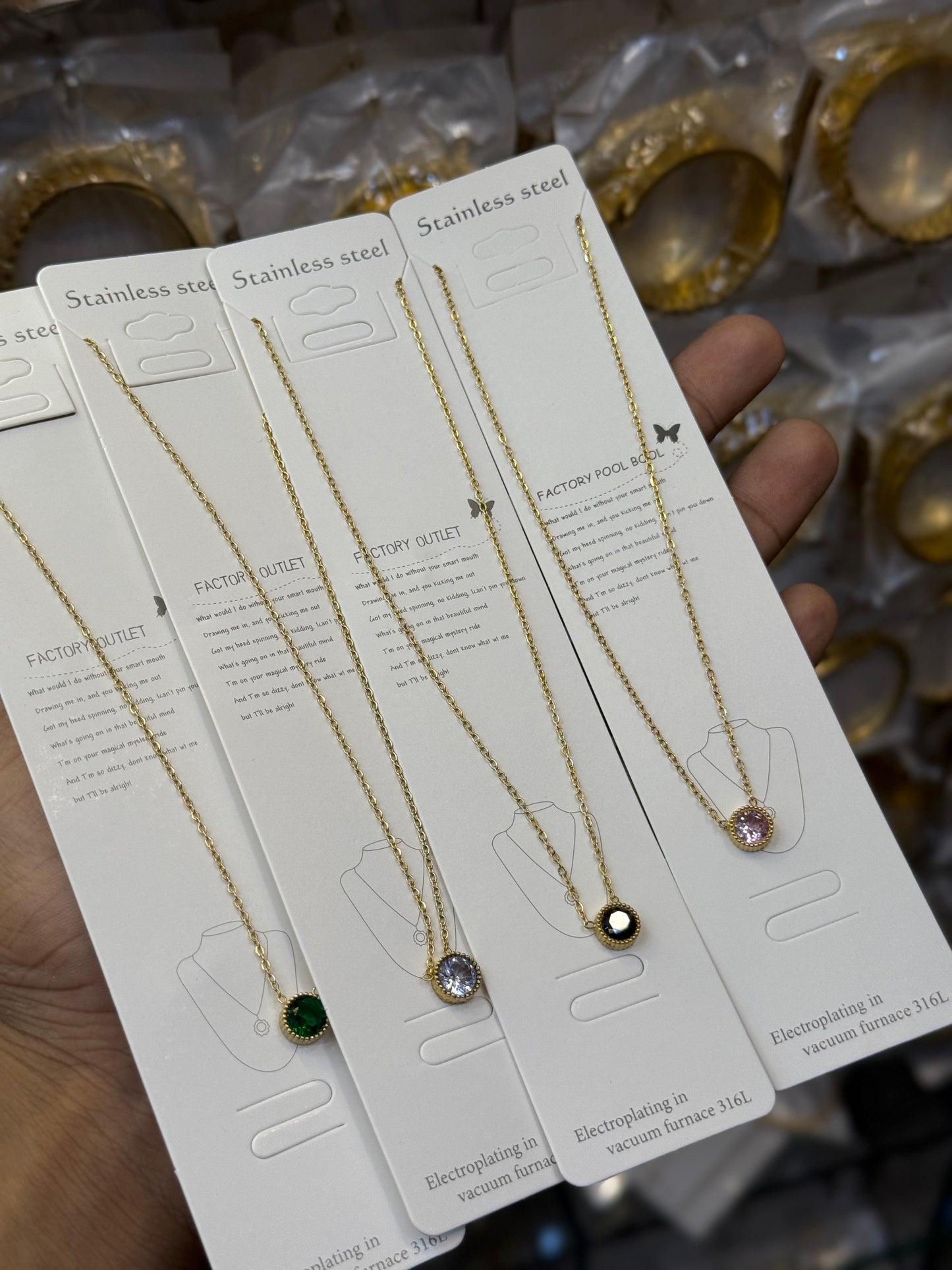 Stainless steel Mini Zarkoon necklce