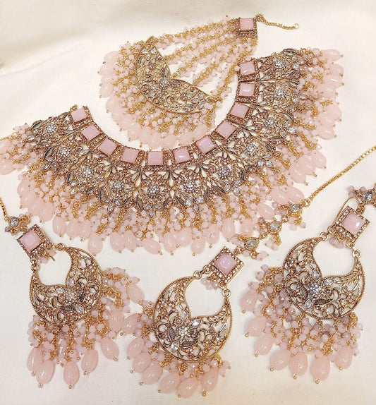 Enchanting Amber Aura Bridal Set