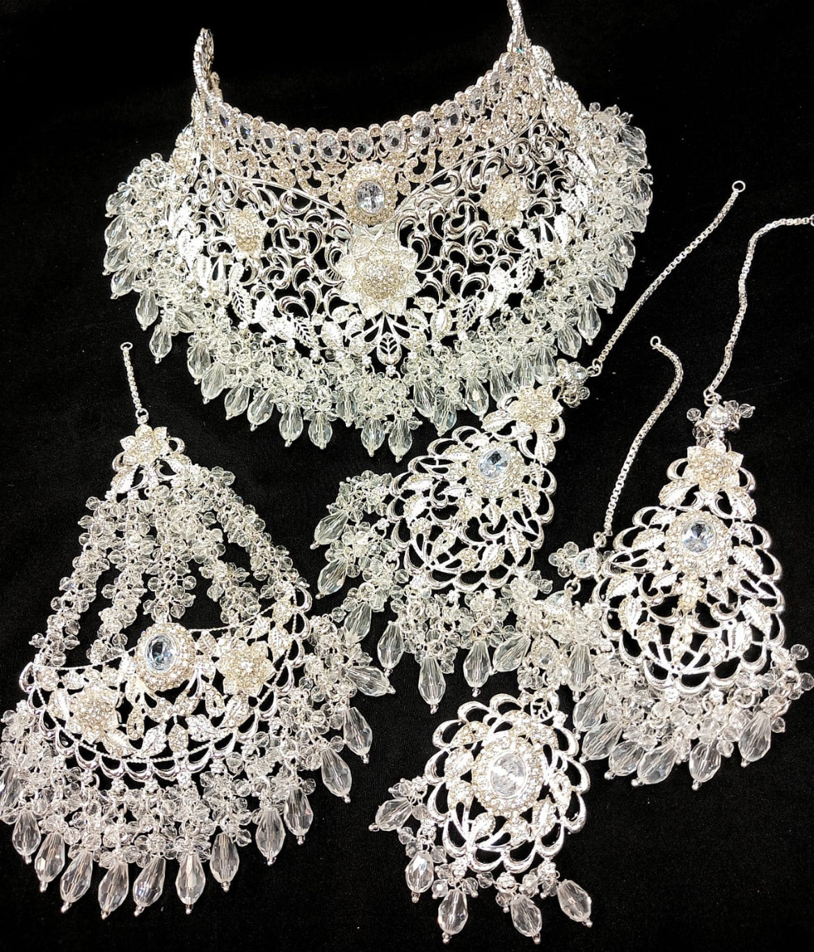 Exquisite Antique Gold Plated Bridal Choker Set
