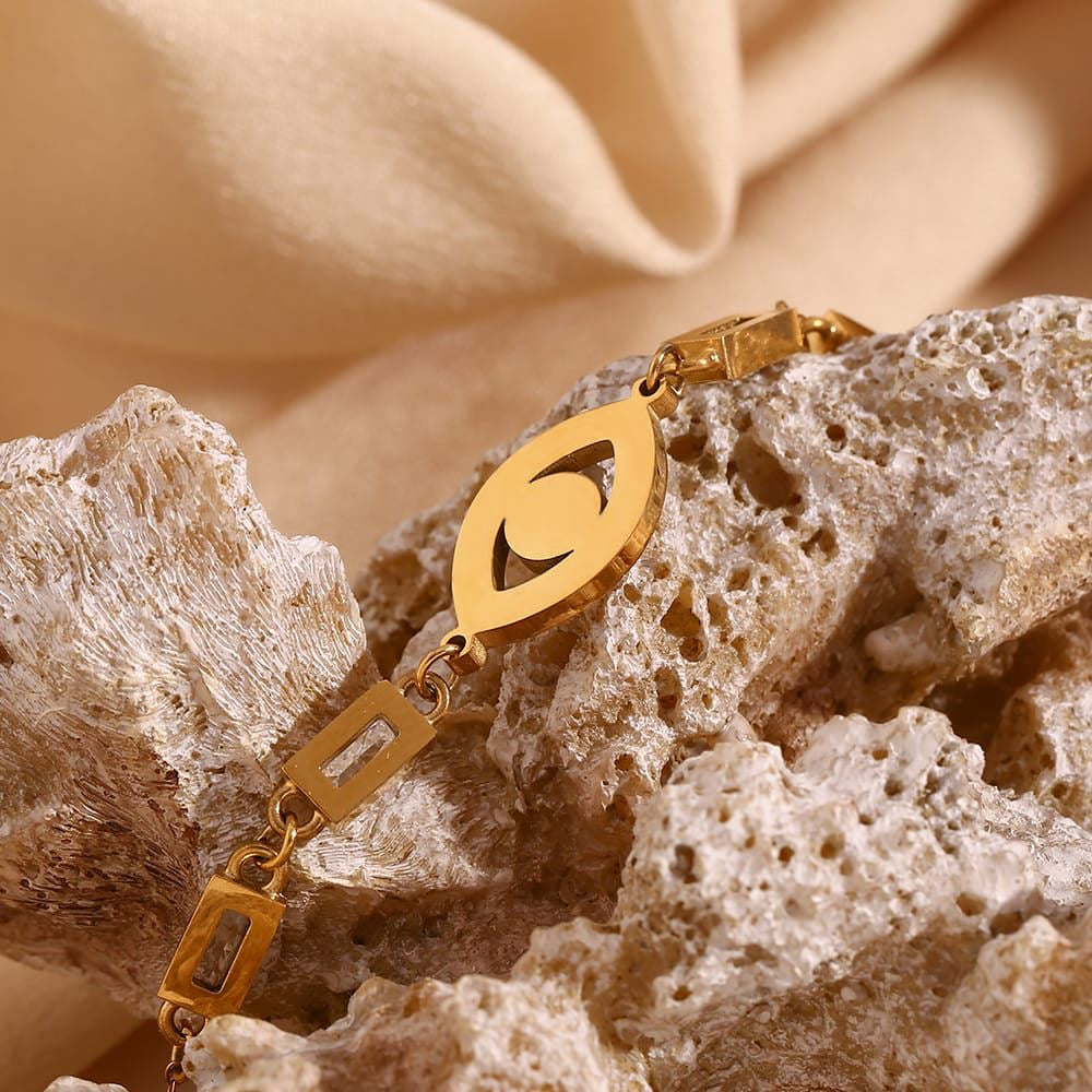Stainless steel Evil aye Zarkoon Bracelet