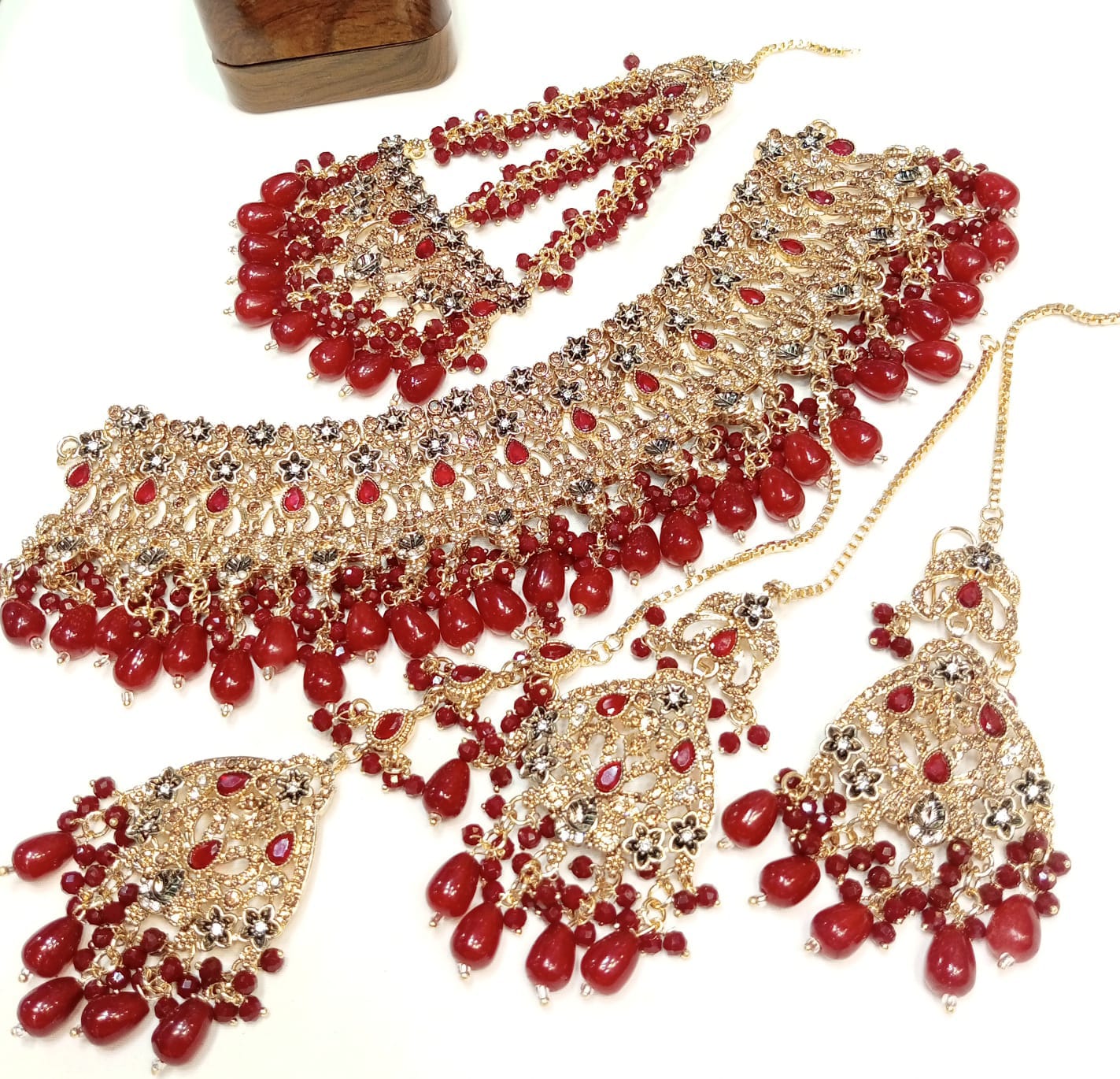 Enchanting Amber Radiance Bridal Set