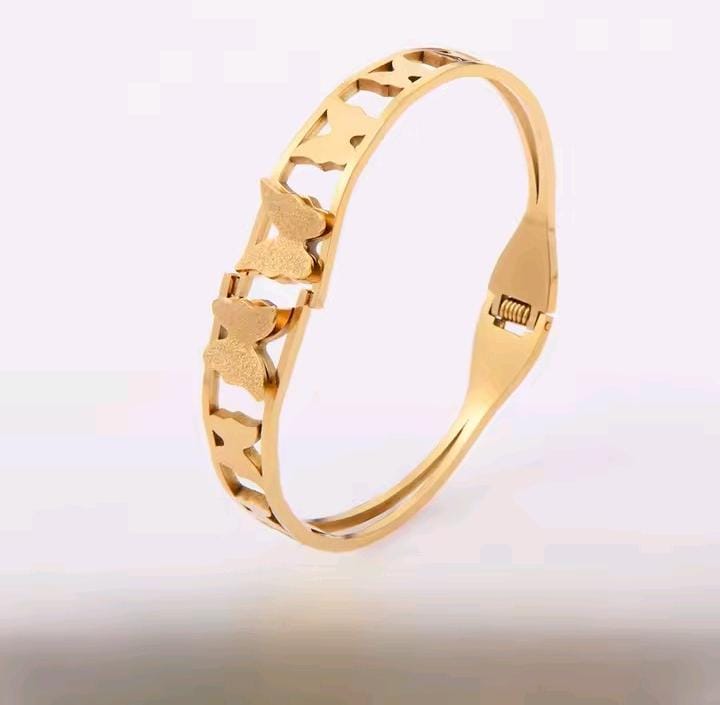 316L Stainless steel butterfly openable bracelet