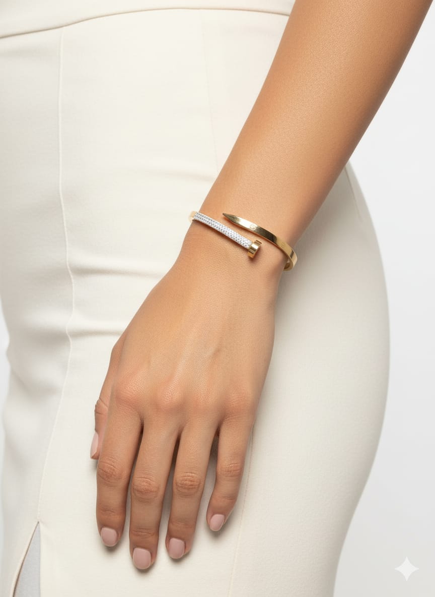 316L Stainless steel Cartier diamond bracelet openable