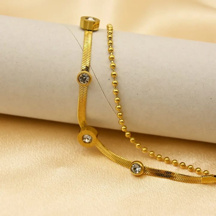 316L Stainless steel diamond bracelet for women fashion