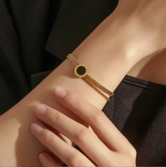 316L stainless steel three layer bracelet and anklet