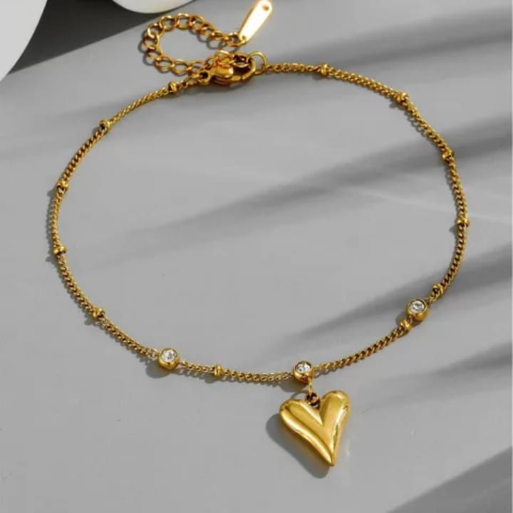 316L Stainless steel high fashion zircon bracelet anklet