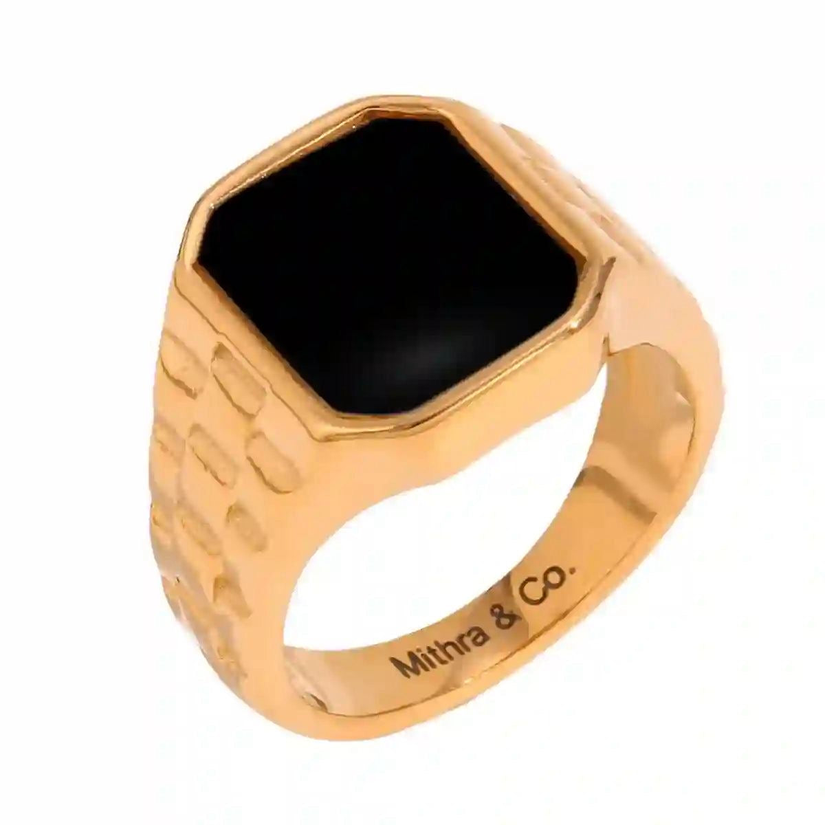 Vintage Black square ring