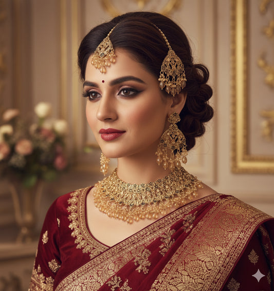 Enchanting Amber Radiance Bridal Set