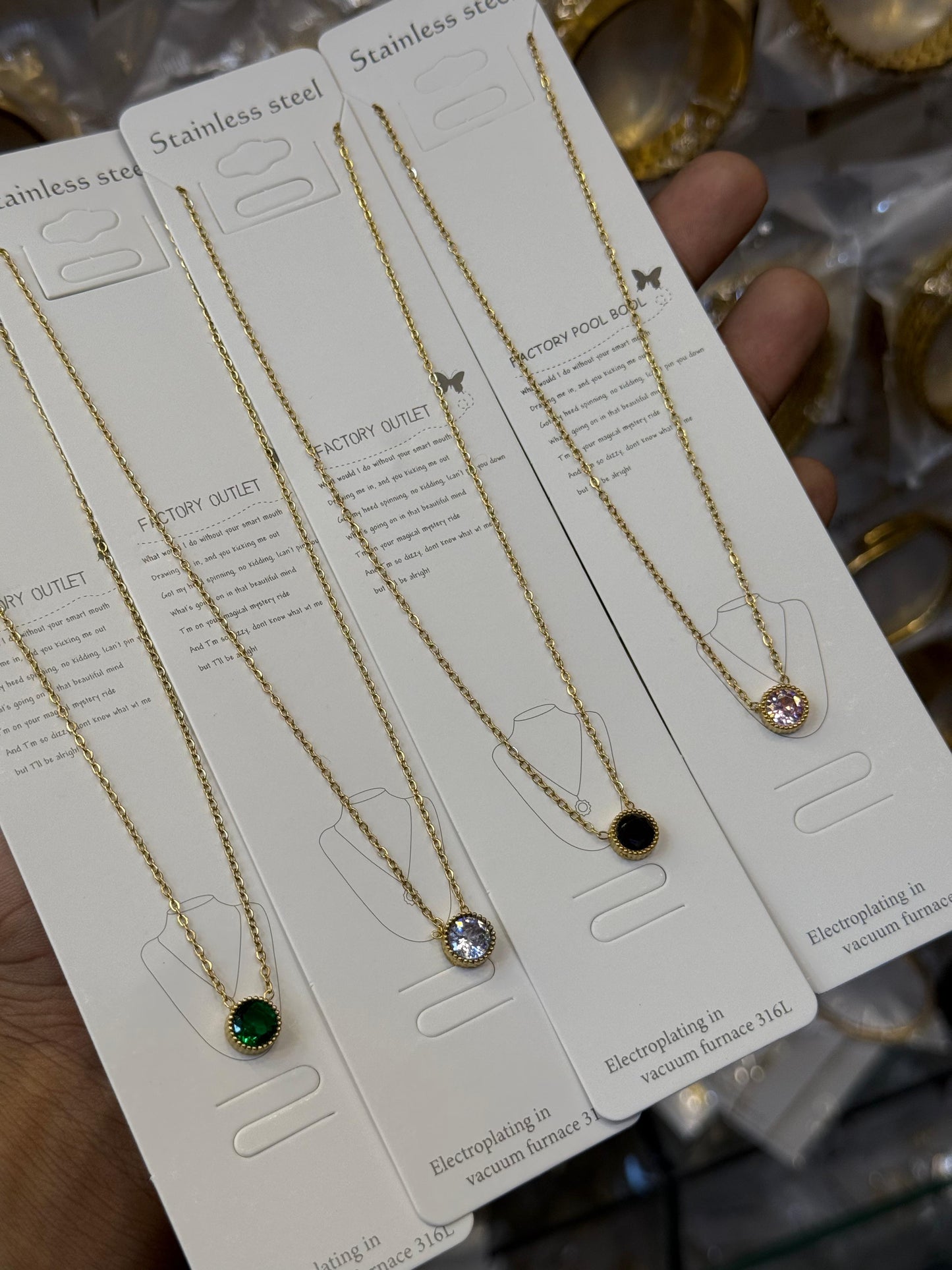 Stainless steel Mini Zarkoon necklce