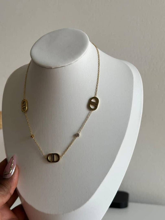 Stainless steel CD NECKLACE