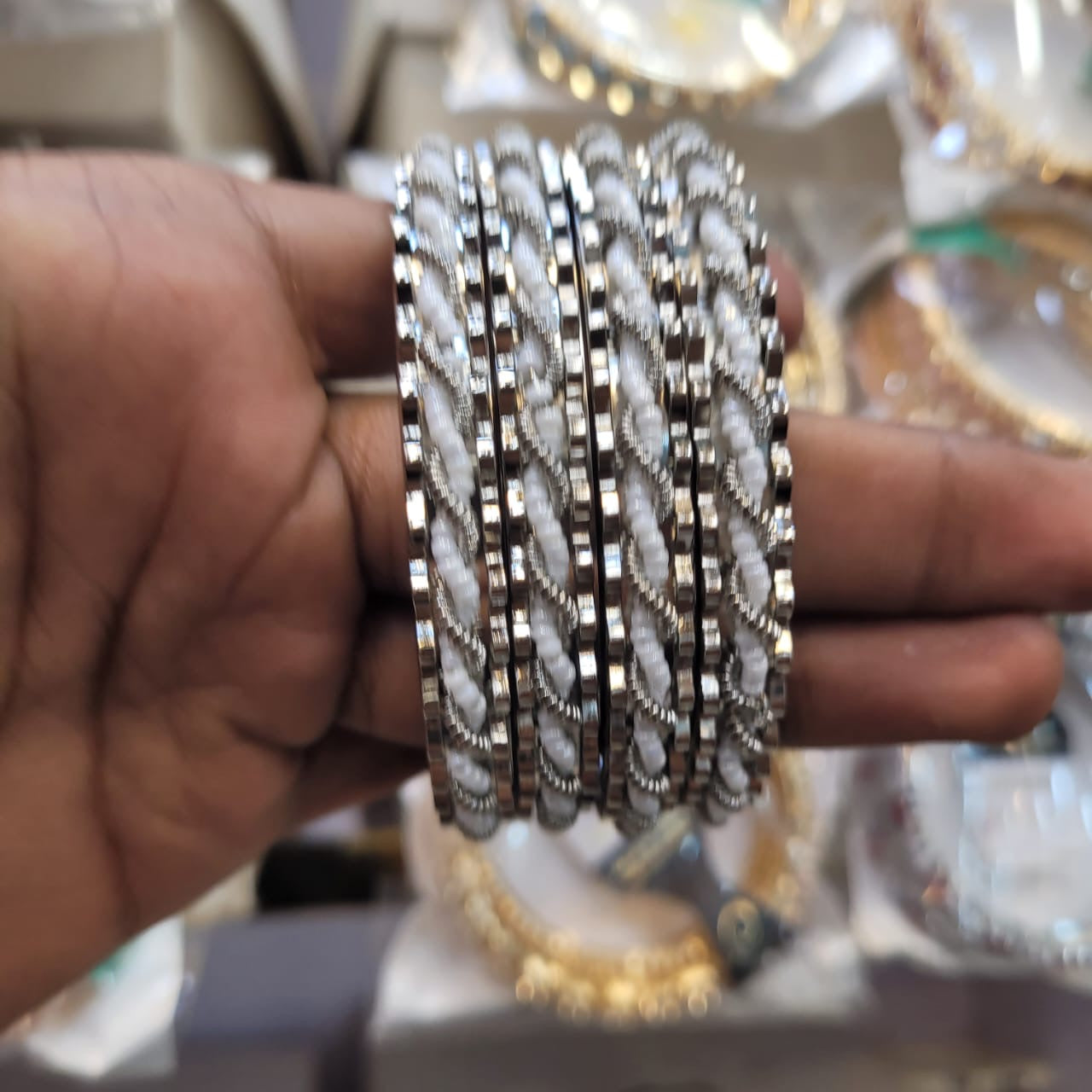 Silver bangle