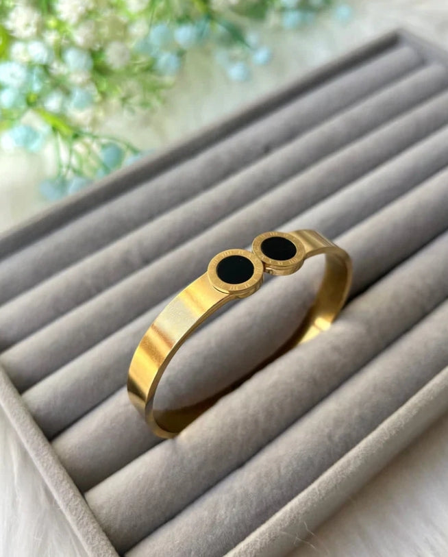 *316L* stainless steel elegant Roman numeral openable bangle