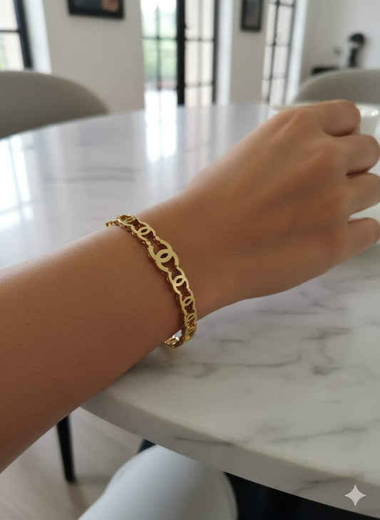 316L stainless steel CHANEL openable bangle openable