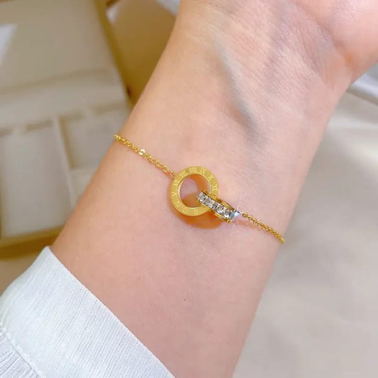 316L Stainless steel Diamond bracelet and anklet