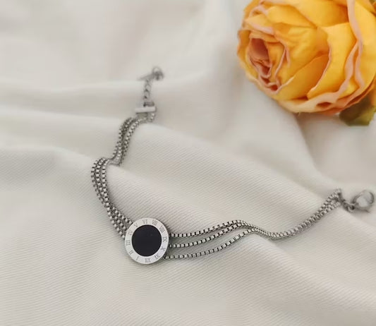 316L Stainless steel three layer bracelet and anklet