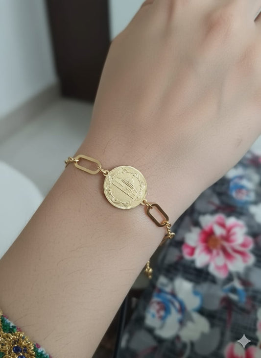 Stainless steel bracelet 
AL AQSA design