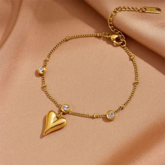 316L Stainless steel high fashion zircon bracelet anklet