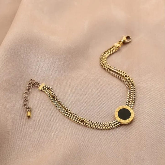 316L stainless steel three layer bracelet and anklet